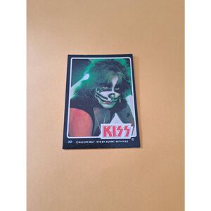 Vintage 1978 Aucoin Management AGRMT KISS Trading Card No 30 Collectible Rock
